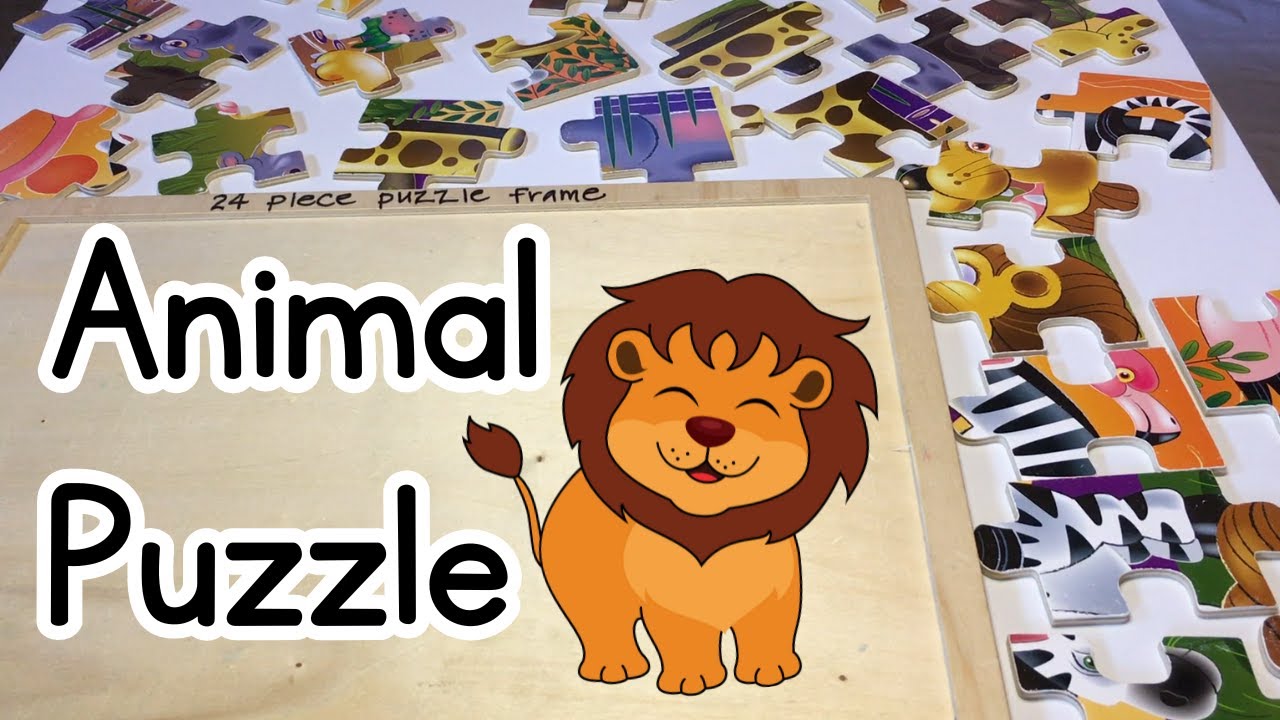 Animal Puzzle - Play and Learn - Animal Sounds - Educational Video for Kids - Pretend Learn Play