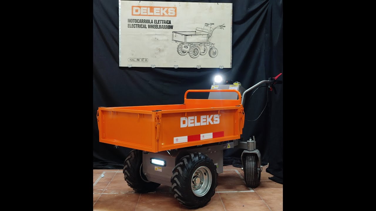 DELEKS XE-500f - CARRETILLA ELÉCTRICA - MOTOCARRIOLA ELETTRICA - ELECTRICAL WHEELBARRON