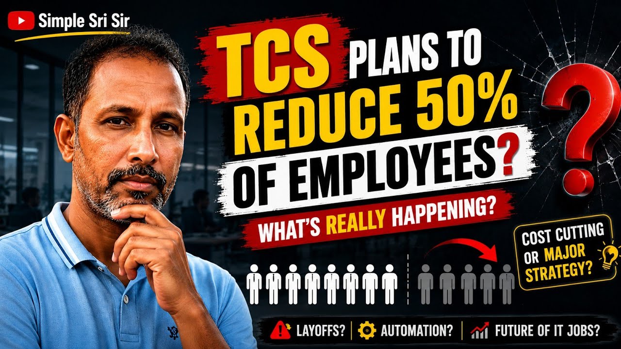 50% Employee Reduction? The Real TCS AI Story 🤔Is AI Replacing Jobs Or Changing The Way We Work?