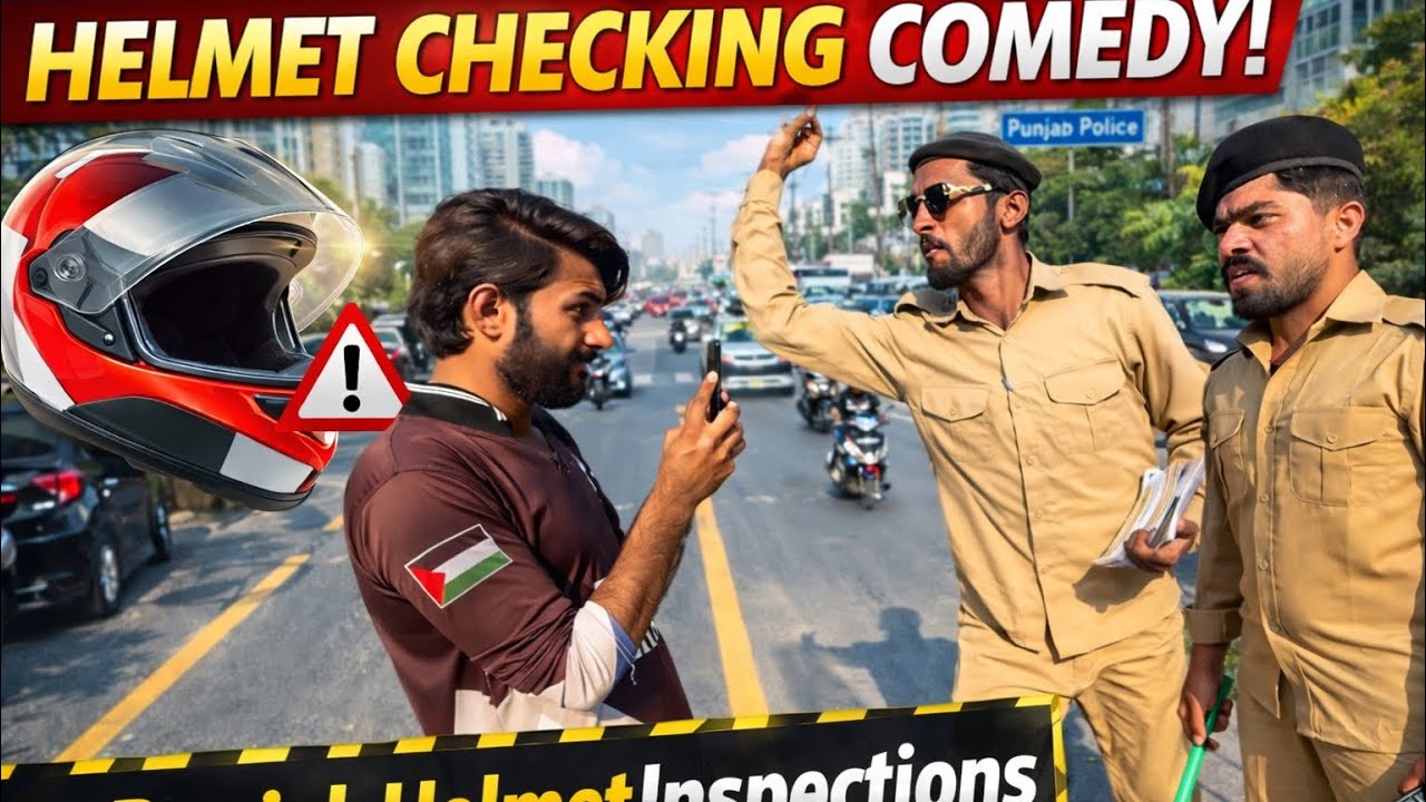Punjab Helmet Law BTS 😂 | Funny Behind The Scenes Helmet Comedy