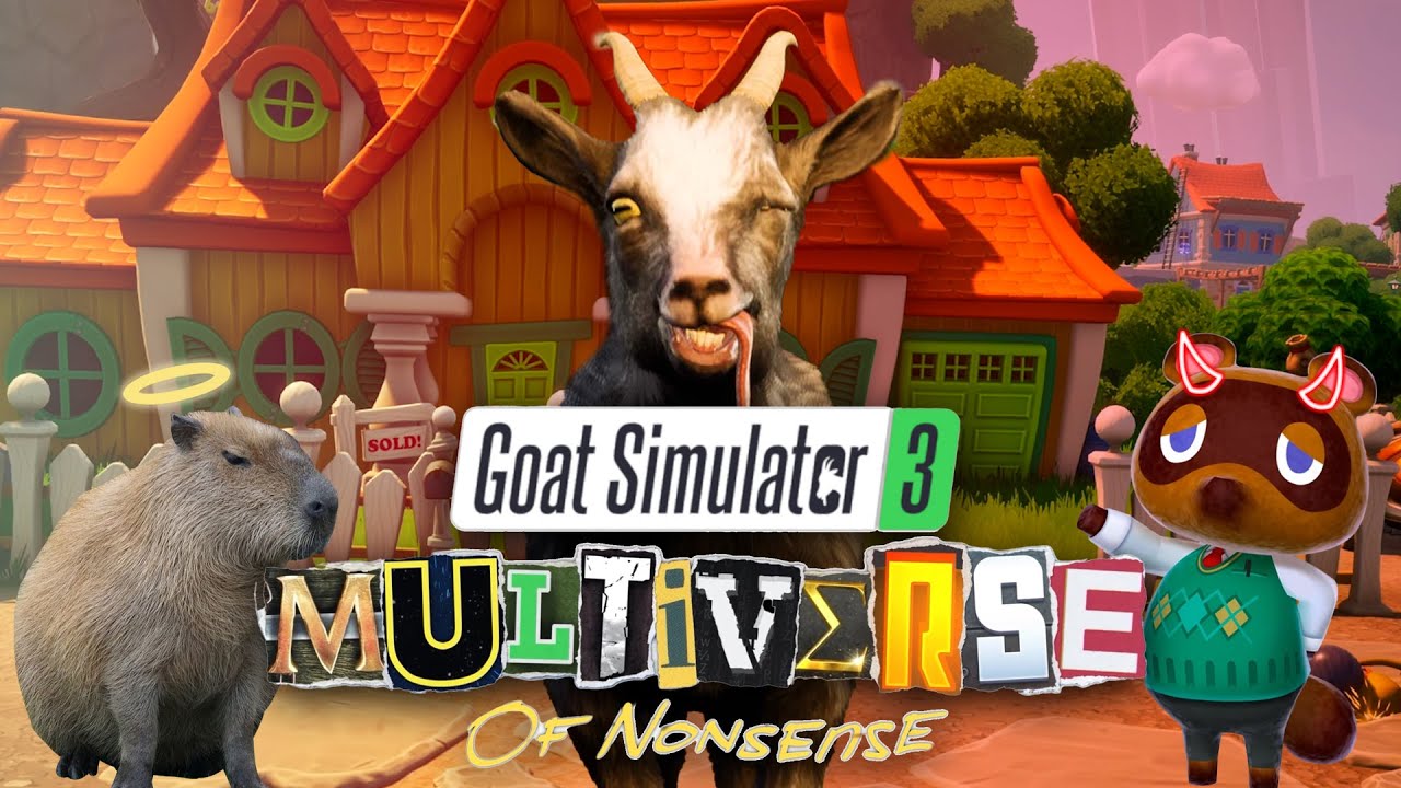 Ziege, Capybara, Tom Nook und Unsinn  🐐 Goat Simulator 3 DLC Multiverse of Nonsense