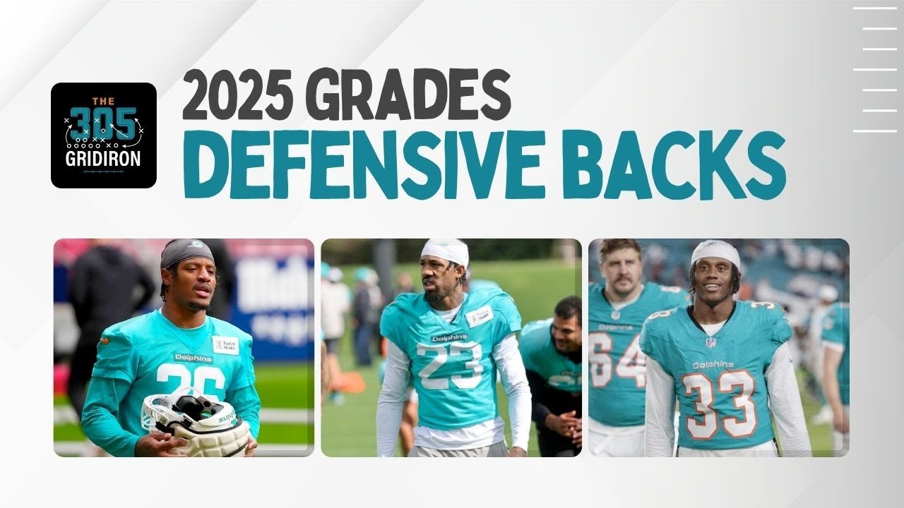Miami Dolphins Defensive Back Grades | 2025 Season Review