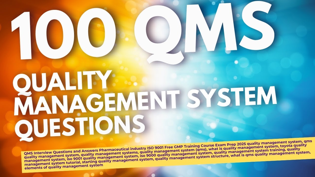 What is QMS Quality Management System in pharmaceutical Industry 💊 Interview Questions Trackwise