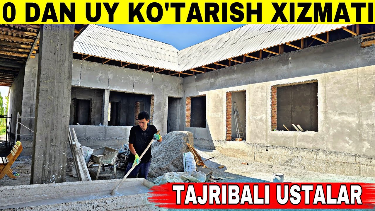 QUM SUVOQ NARXLARI VA NO'LDAN UY KO'TARISH