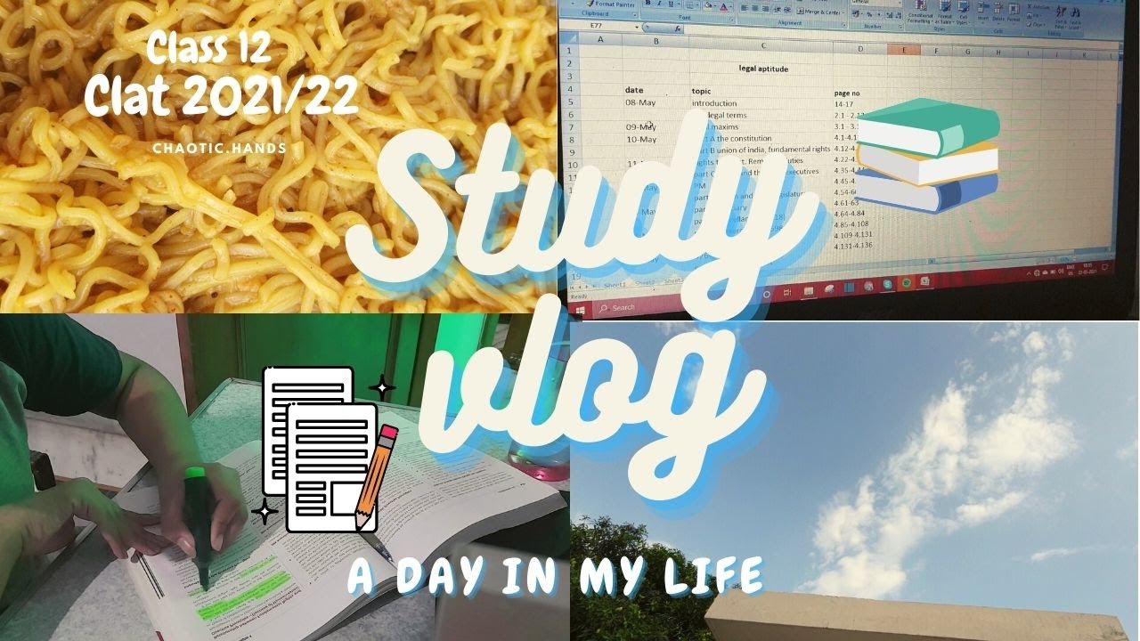 A day in the life of a CLAT ASPIRANT | CLASS 12 | CLAT STUDY VLOG