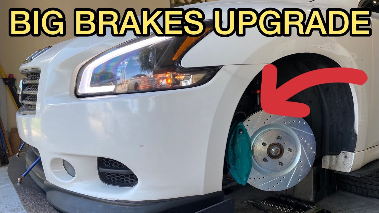 INSTALLING AKEBONO BIG BRAKES ON 7th GEN NISSAN MAXIMA #cars #modified