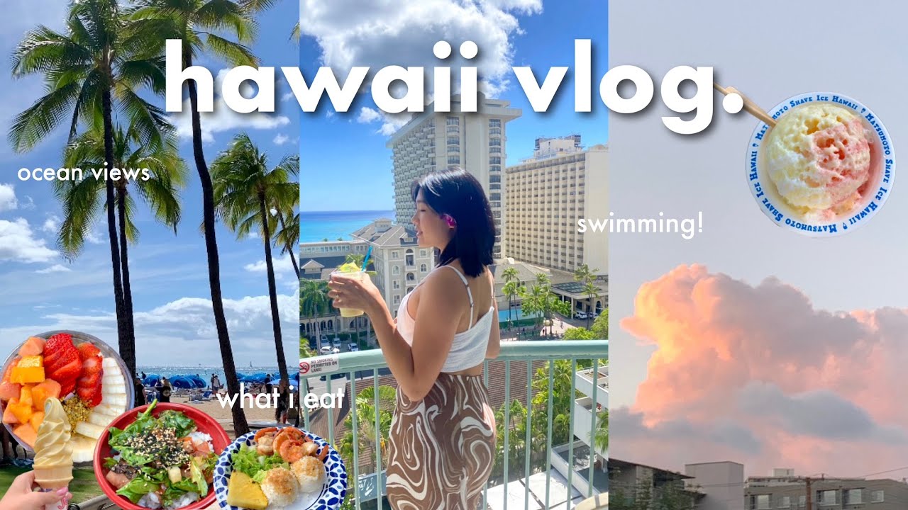 HAWAII VLOG 🌺 what i eat, cliff diving, swimming in the ocean, beautiful sunsets, shopping 🏝️