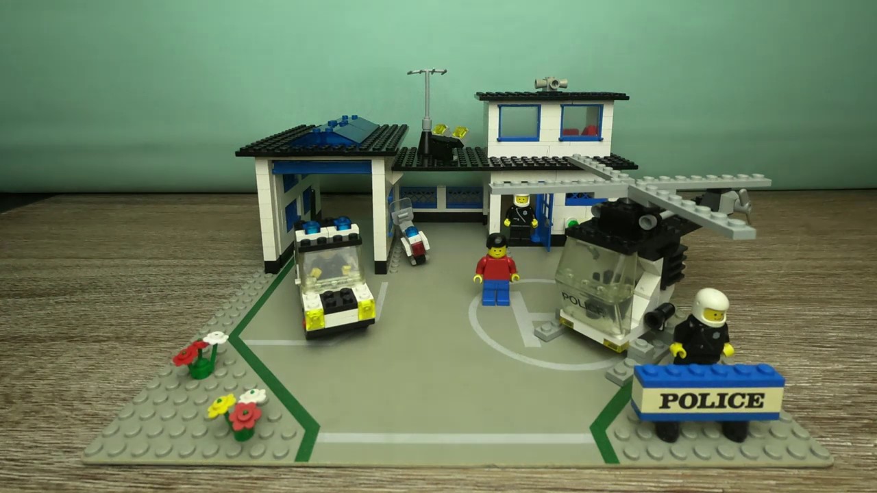 1983 Lego 6384 Police station legoland build timelaps