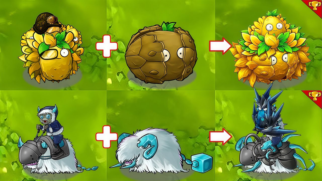 PVZ 1 Fusion 3.3 New Plants!! 3 Plants Fusion VS Ultimate Snow Beast Knight - Who Will Win?