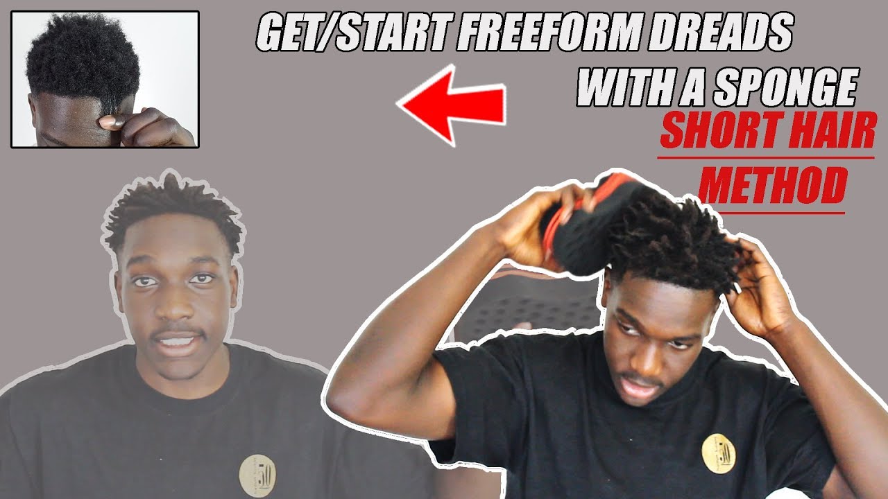HOW TO: Get/Start Freeform Dreads W/Sponge or Towel (SHORT HAIR METHOD)