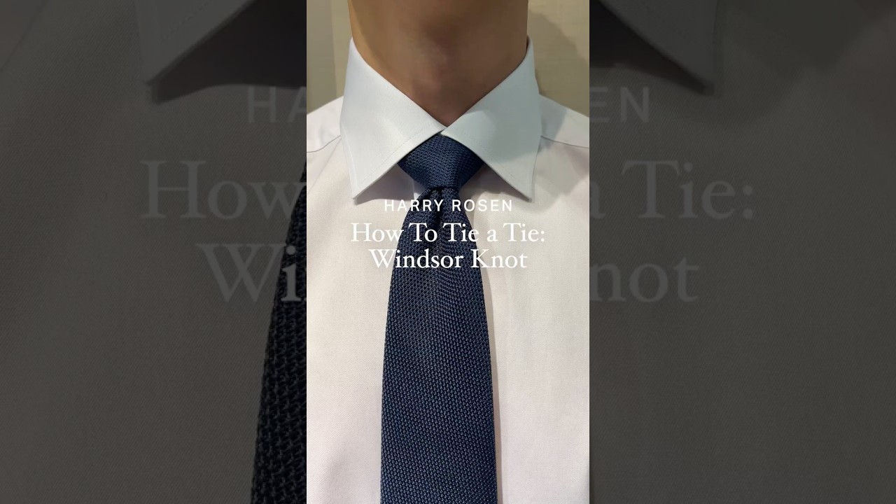 How to Tie a Tie: Windsor Knot