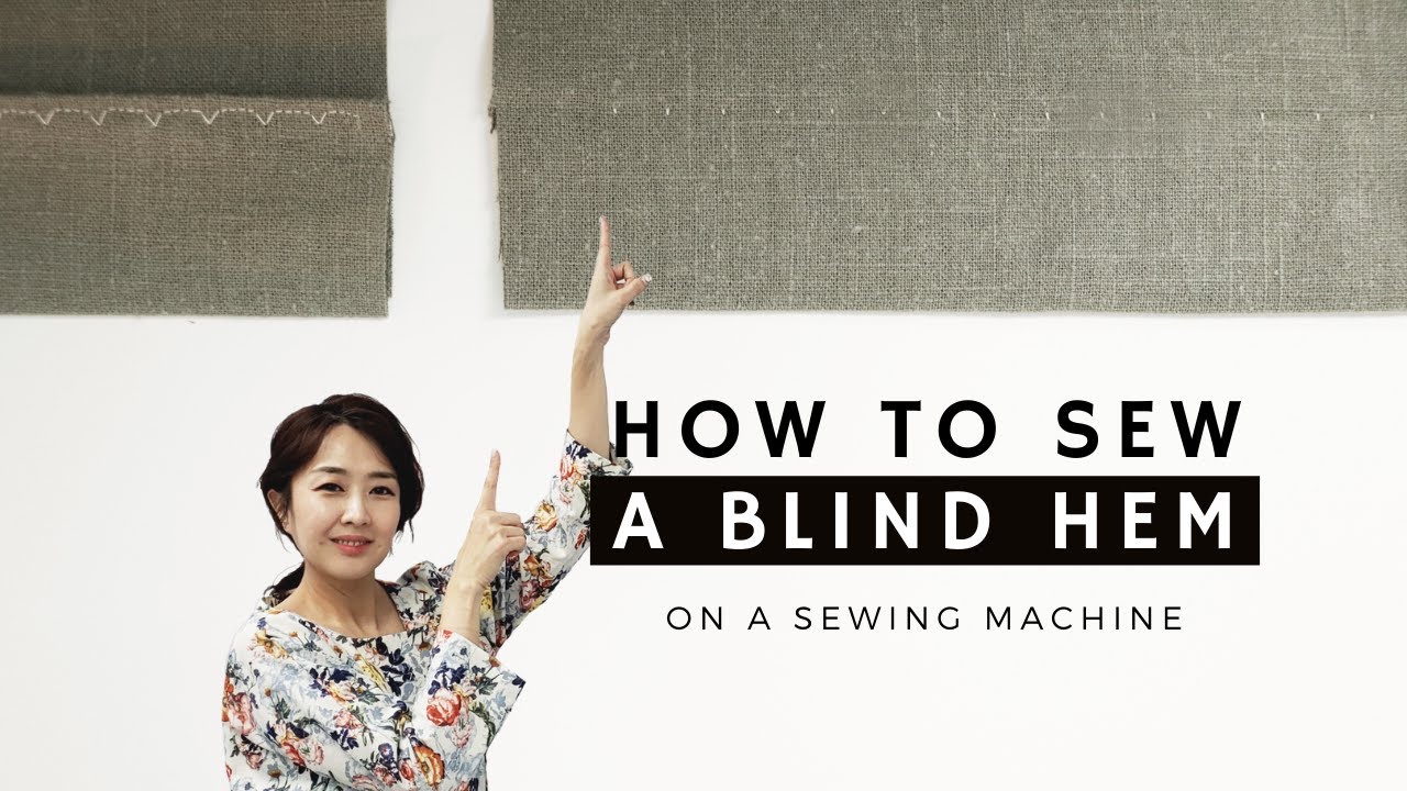 How to Sew a Blind Hem / Blind Stitch - Easy Sewing Tutorial by Sewing Therapy