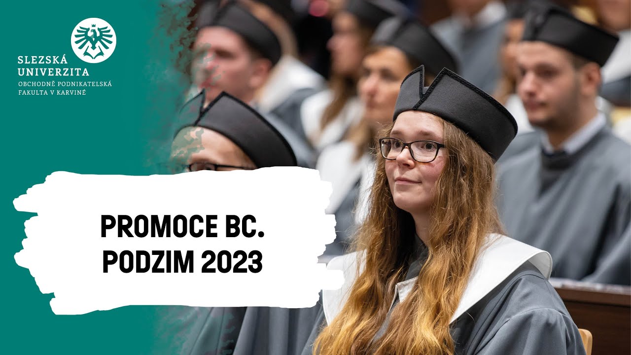 Slavnostní promoce bakalářů OPF SU, říjen 2023, 12:30