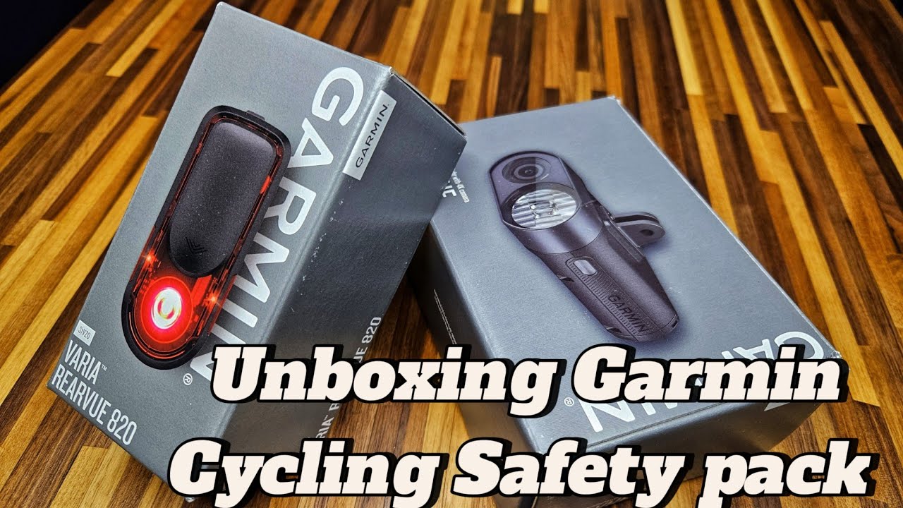 Garmin Varia Rearvue Radar 820 & Varia Vue Unboxing light with camera + Real Weight Test