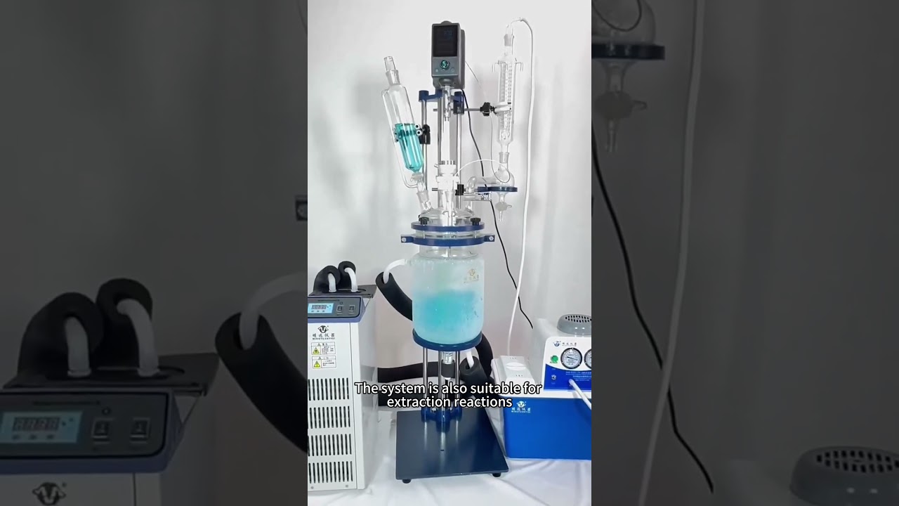 Small Reactor System | Glass Reactor + Chiller + Vacuum Pump