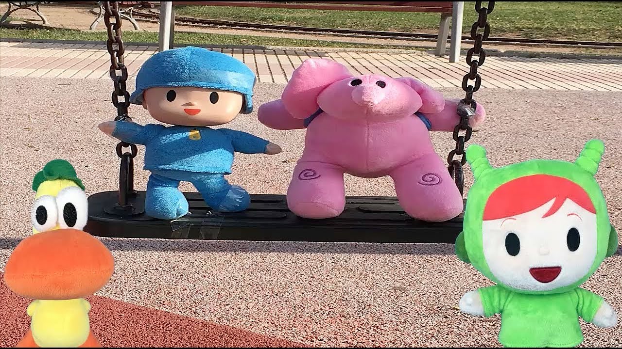 Pocoyo y Nina español fiesta y diversión!parque-gran tobogan.Nuevos capitulos 2017.Videos y juguetes