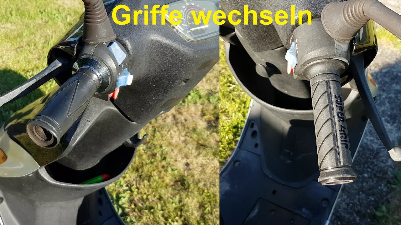Lenkergriffe Wechseln am 4 Takt Chinaroller JINLUN