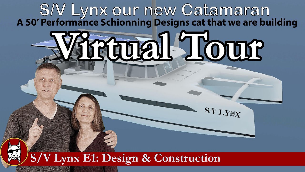Kit-E1: Virtual Tour of the 50' Performance catamaran we are building.