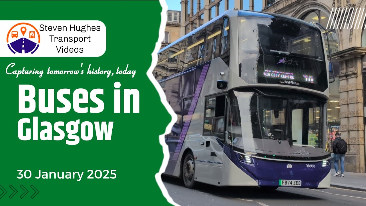 Buses in Glasgow 30 January 2025