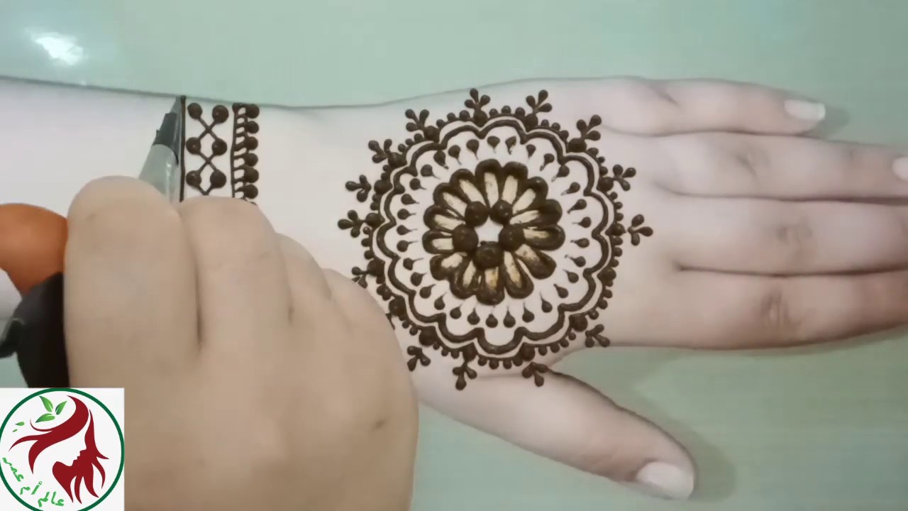 نقش الحناء هندي سهل جدا للمبتدئات 😍 Beautiful henna