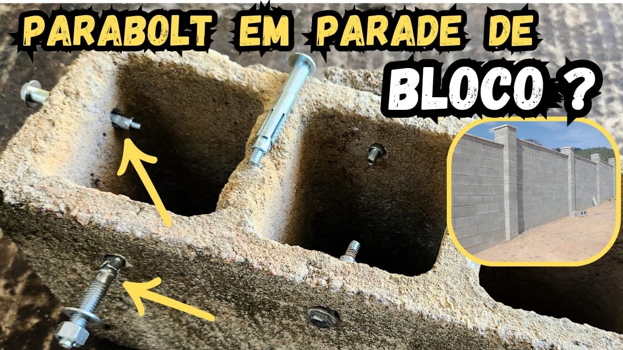 INSTALANDO PARABOLT em PAREDE de BLOCO!  Eu S&oacute; Conhe&ccedil;o Uma FORMA de Fazer Isso !