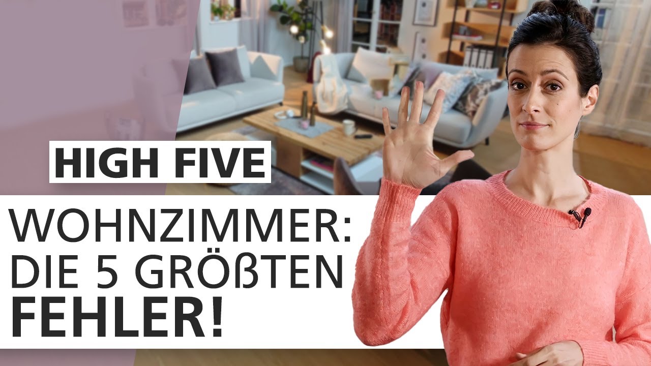 Wohnzimmer einrichten: Diese 5 Dinge macht fast JEDER falsch | High Five 🖐 | INTERIYEAH!