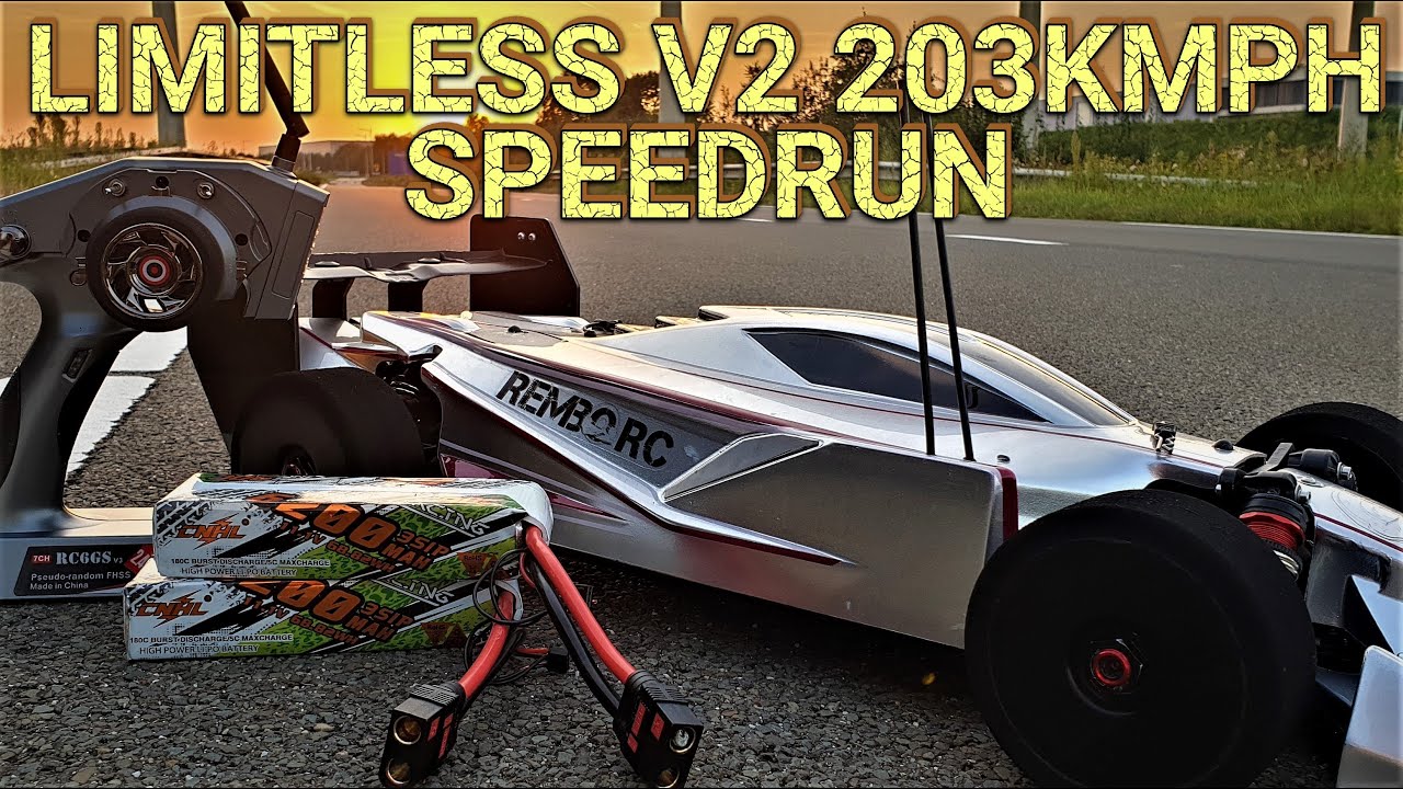 Arrma Limitless V2 speedrun - almost crashing it