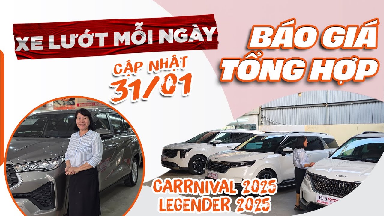 Cuối tháng 1 Hiền Toyota có gì? Cập nhật-Báo giá xe tổng hợp toàn bộ Showroom Phạm Hùng 0908.666.999