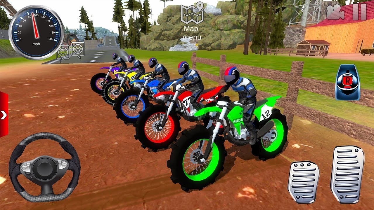 Motor Dirt Bikes driving Extreme Off-Road Multiplayer Game #2 - Offroad Outlaws Android ios Gameplay