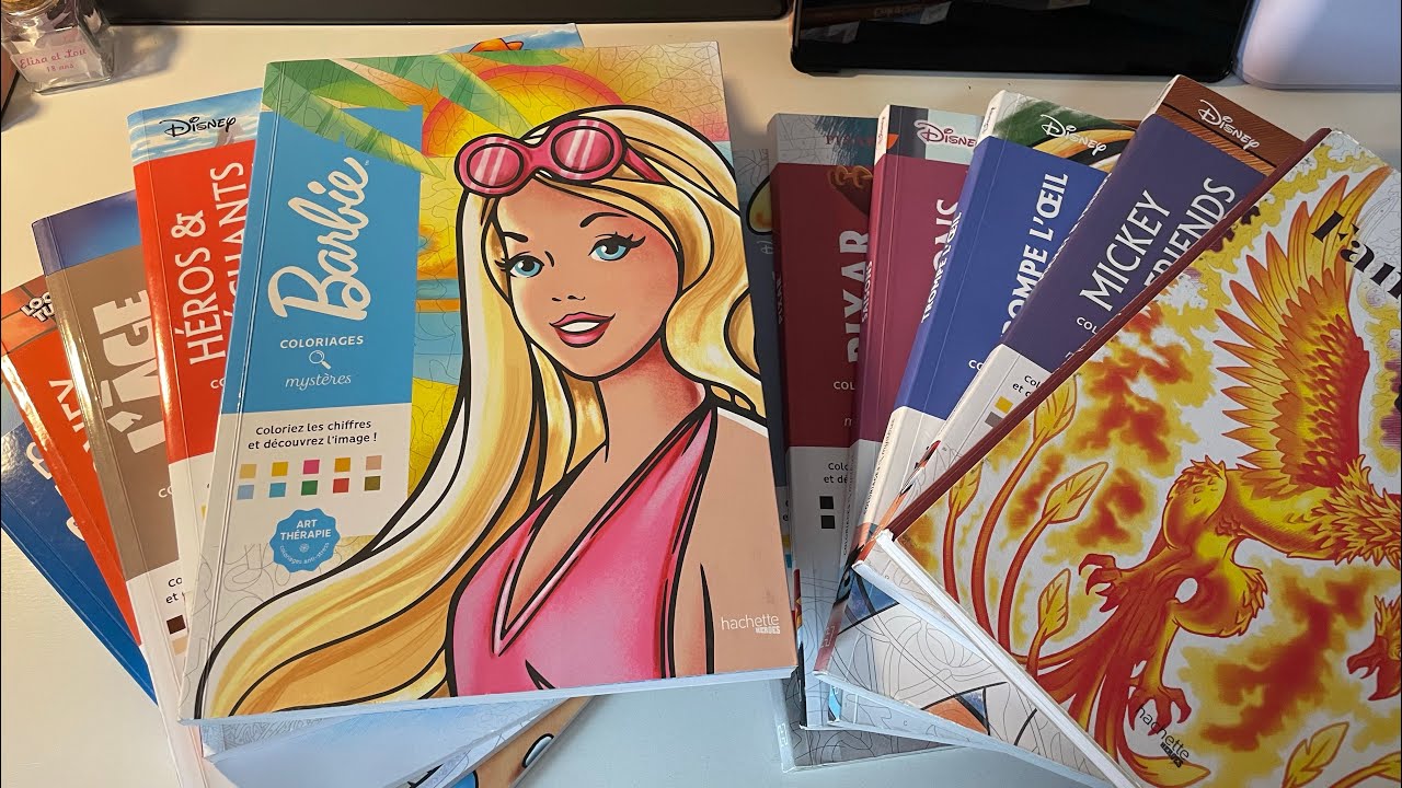 🖍️ Ma collection de livres de coloriages mystères 
