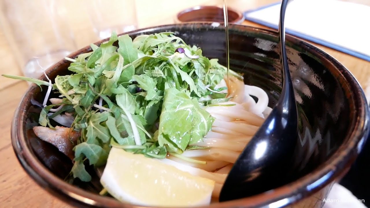Eating in London, England. Delicious udon noodles, Turkish food and Mexican food