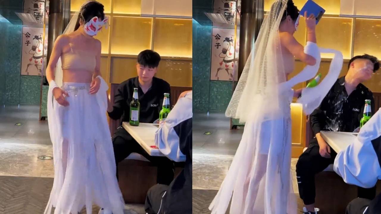 被陌生大哥拽衣服，竟还让我给其开瓶，反手把啤酒喷他满脸【猫猫小可爱】