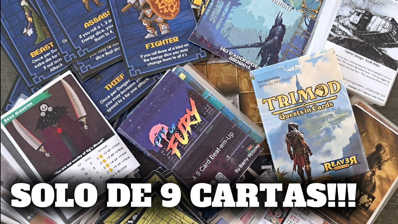 CONOCE 9 JUEGOS PRINT AND PLAY GRATIS DE 9 CARTAS (O MENOS)