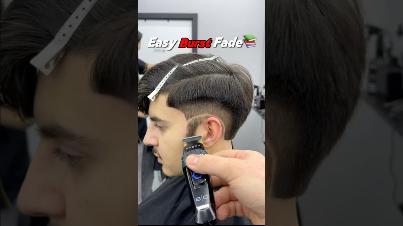 Easy burst fade Tutorial!🔥💈 #barbershop #skinfade #haircut #fade #barbeshop #hairstyle #taperfade
