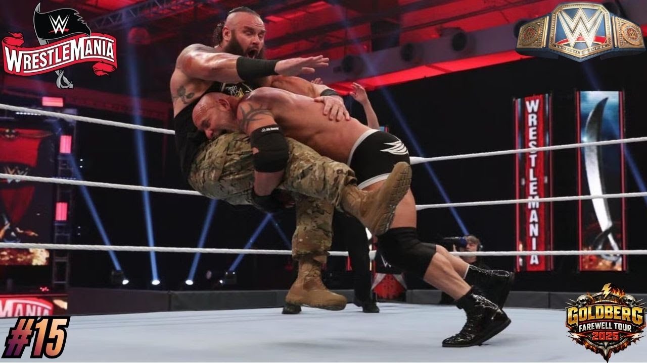 WWE2K25: GOLDBERG FAREWELL TOUR: (WM 36) GOLDBERG VS BRAUN STROWMAN - BLUE UNIVERSAL CHAMPIONSHIP