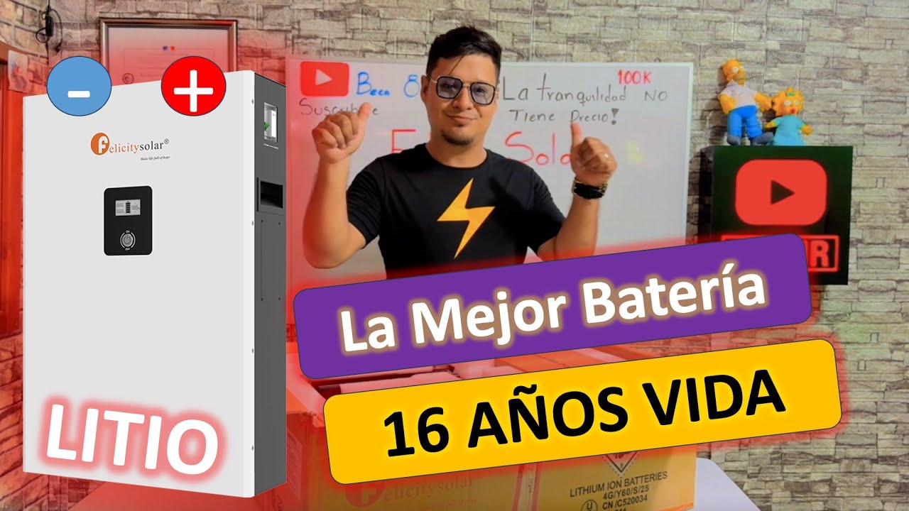 ✅ La mejor batería de Litio 16 años de vida - Felicity SOLAR #solarsystem
