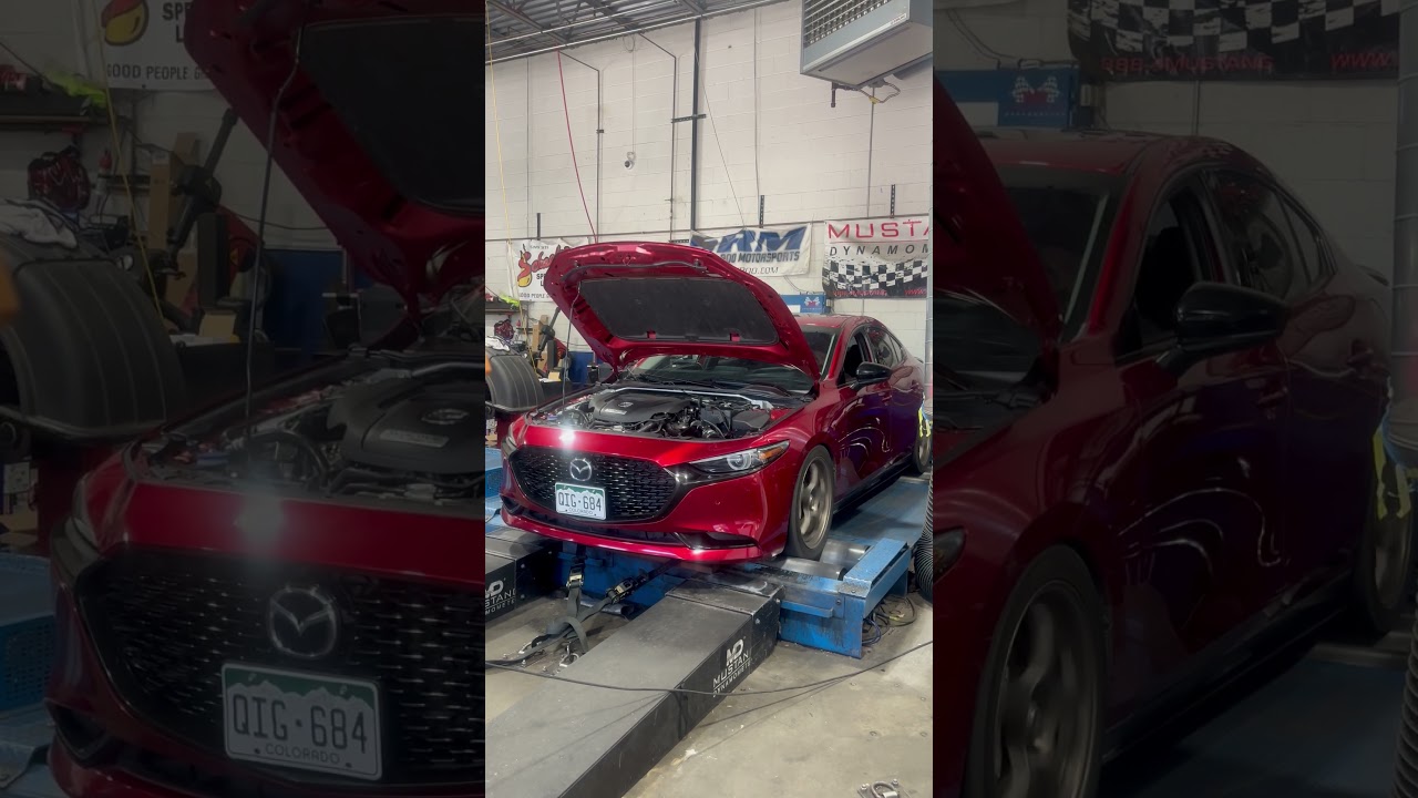 Big Turbo Gen 4 Mazda 3 Dyno Run. 325WHP/455WTQ