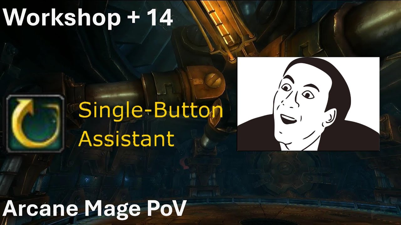 Arcane Mage One-Button Rotation | Mechagon Workshop +14! | War Within M+