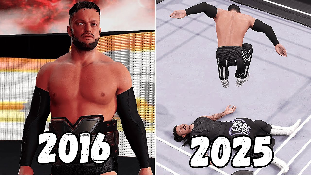 Finn Balor Evolution in WWE Games !!! (WWE 2K16 - WWE 2K25)