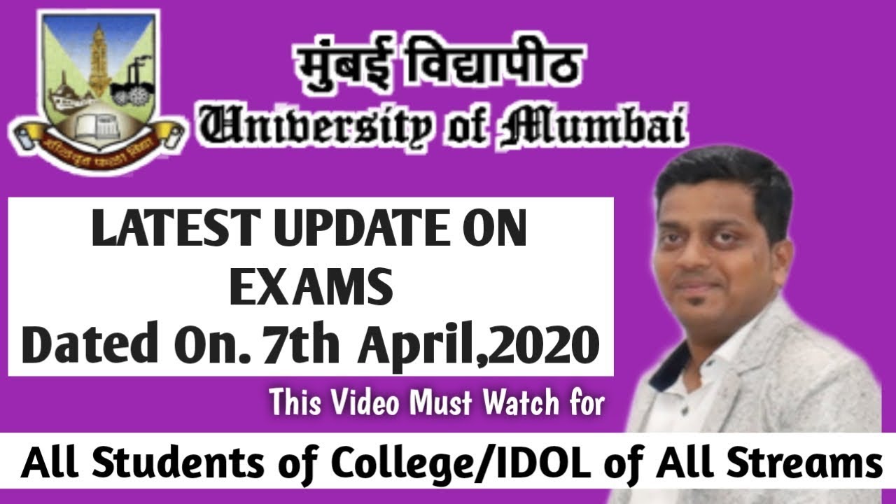 LATEST UPDATE ON EXAMS | MUMBAI UNIVERSITY EXAM | IDOL | ASHISH SIR