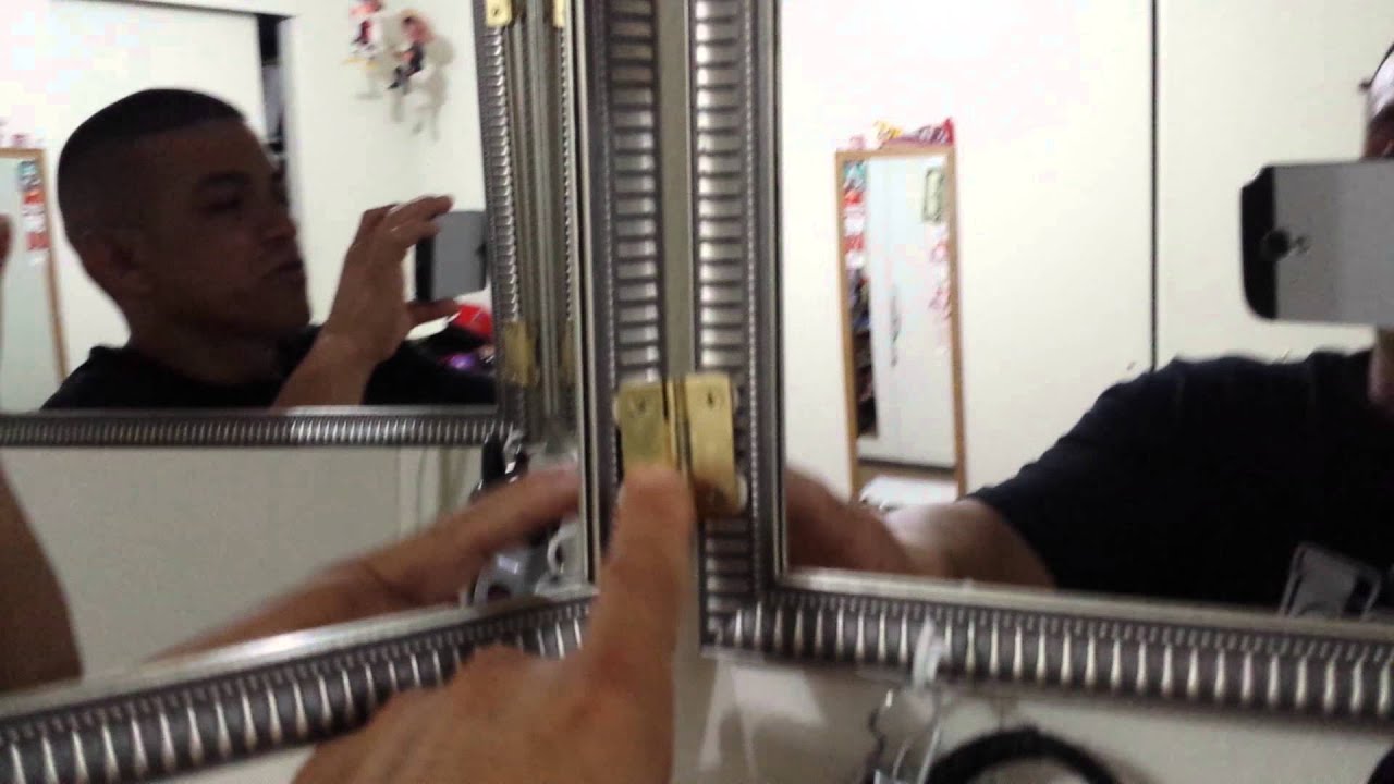 how to make a 360 mirror to cut your own hair.