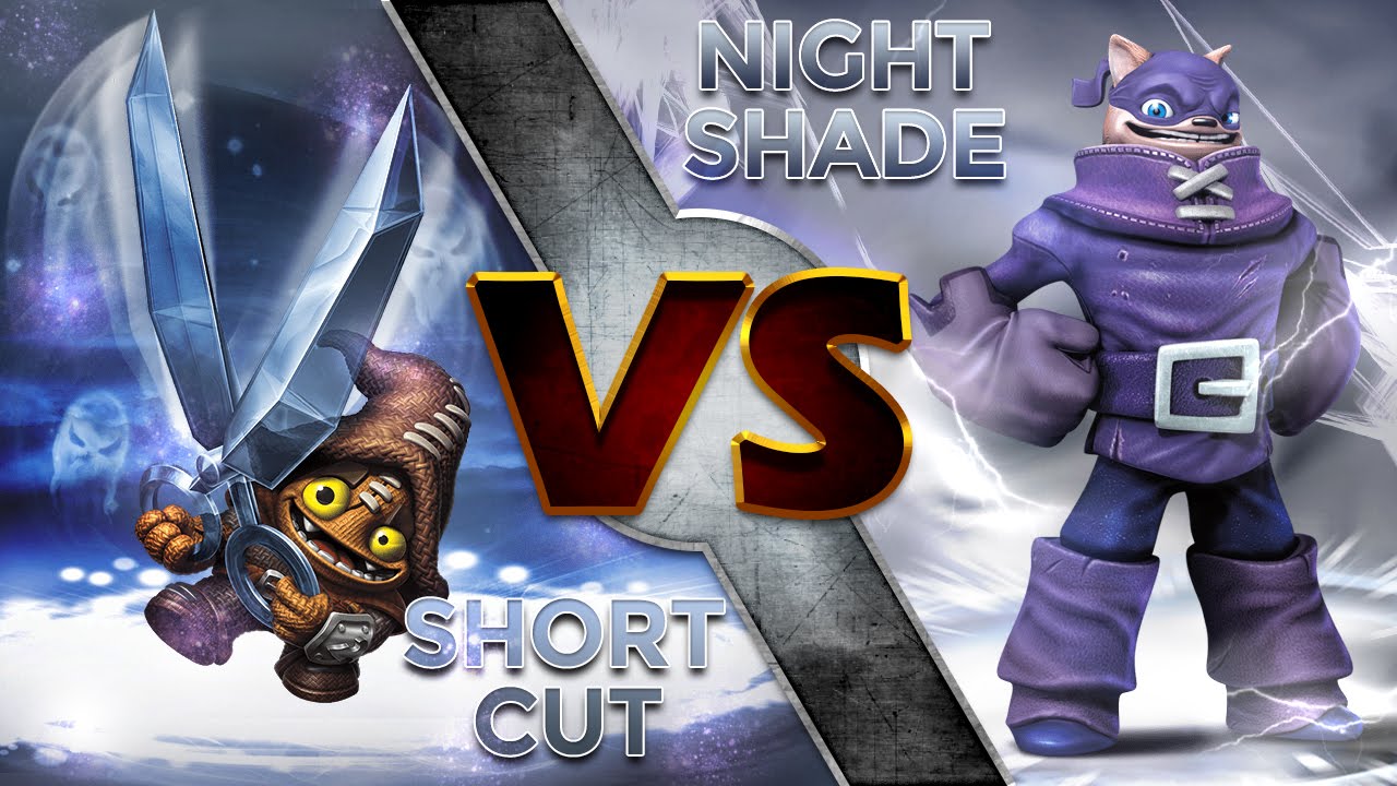Skylanders Trap Team - Short Cut VS Nightshade