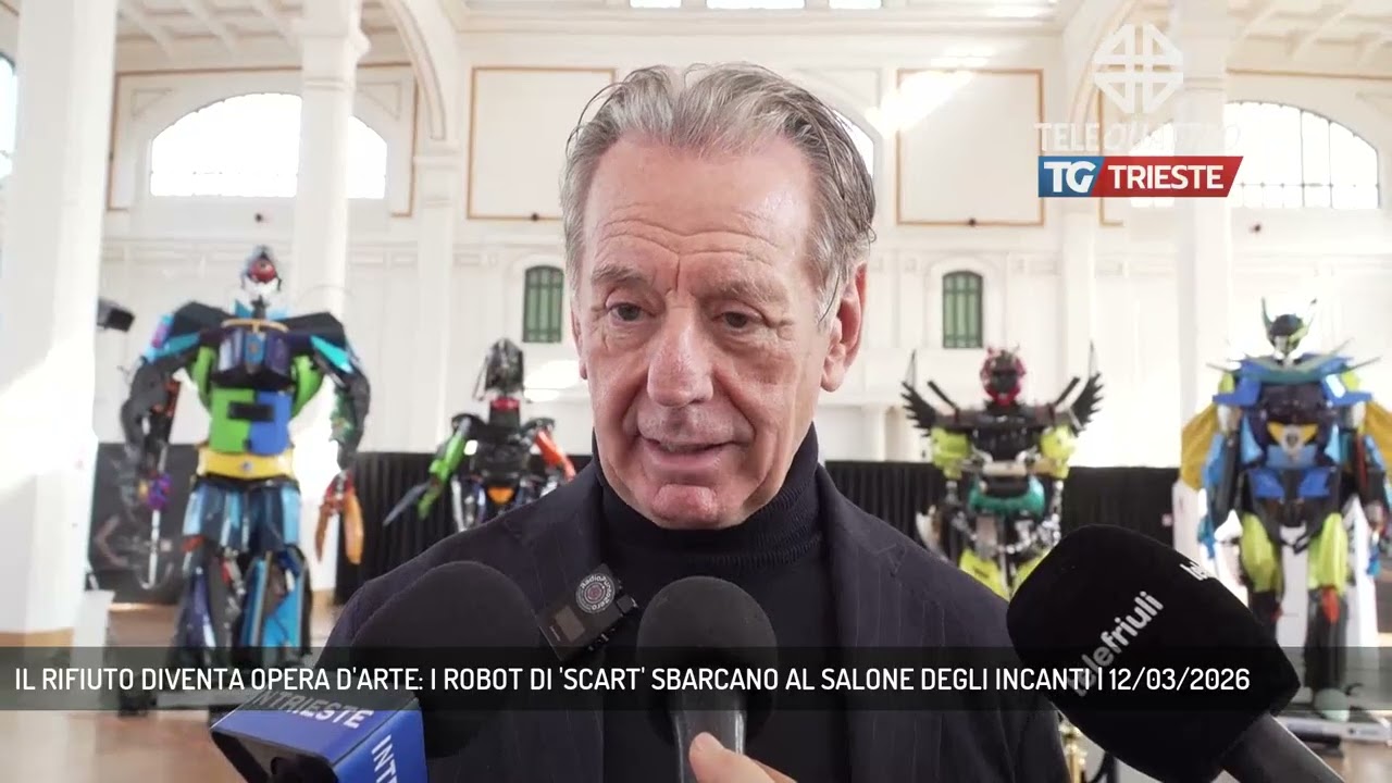 IL RIFIUTO DIVENTA OPERA D'ARTE: I ROBOT DI 'SCART' SBARCANO AL SALONE DEGLI INCANTI | 12/03/2026