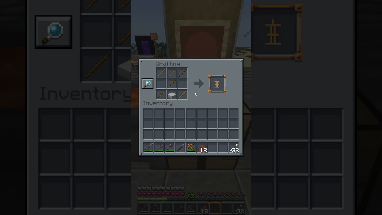 Minecraft Guide: How to craft Armor Stand #shortvideo #minecraft #mctutorial #gaming #tutorial