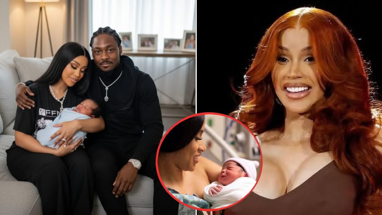 Карди Би поделилась первой фотографией новорожденного мальчика. Он похож на Стефона Диггса!