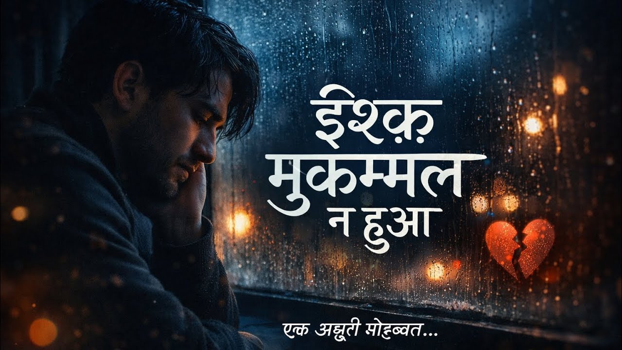 इश्क़ मुकम्मल न हुआ | अधूरी मोहब्बत का दर्द | Sad Love Song | Emotional Sad Song | Urdu Poetry Song