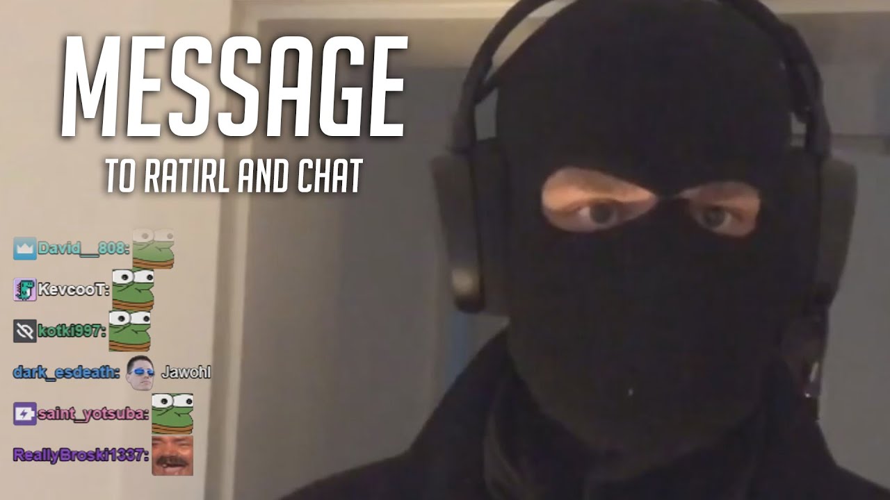 This guy has a Message for RATIRL and Chat...