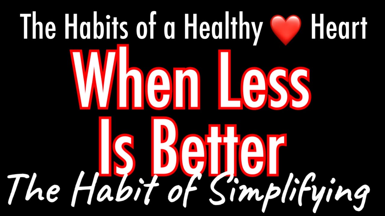 When Less Is Better  with Pastor Christopher Mark Sunday 2/15/26 10am Service