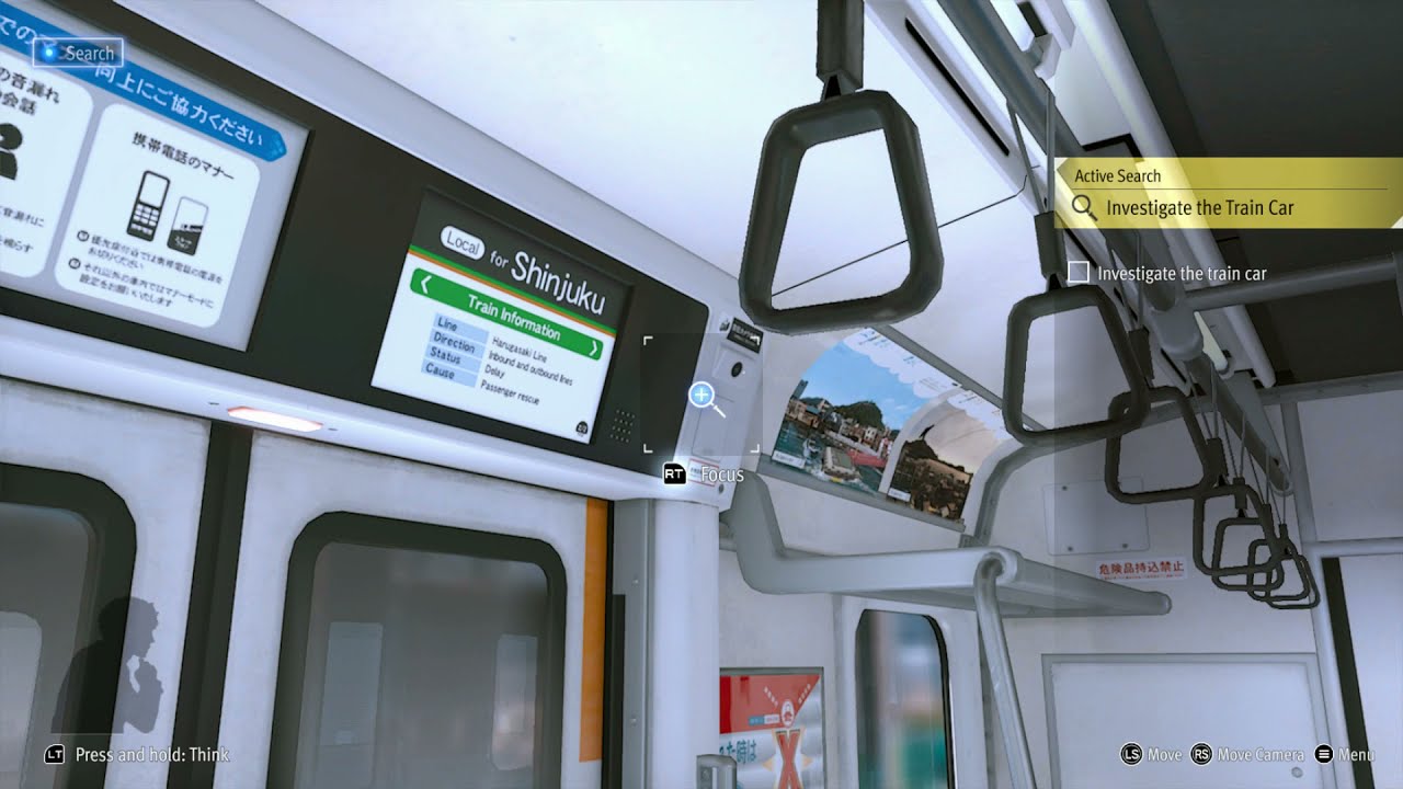 Investigate the Train Car All Clues Camera Location Lost Judgement Hoshino Walkthrough Part
