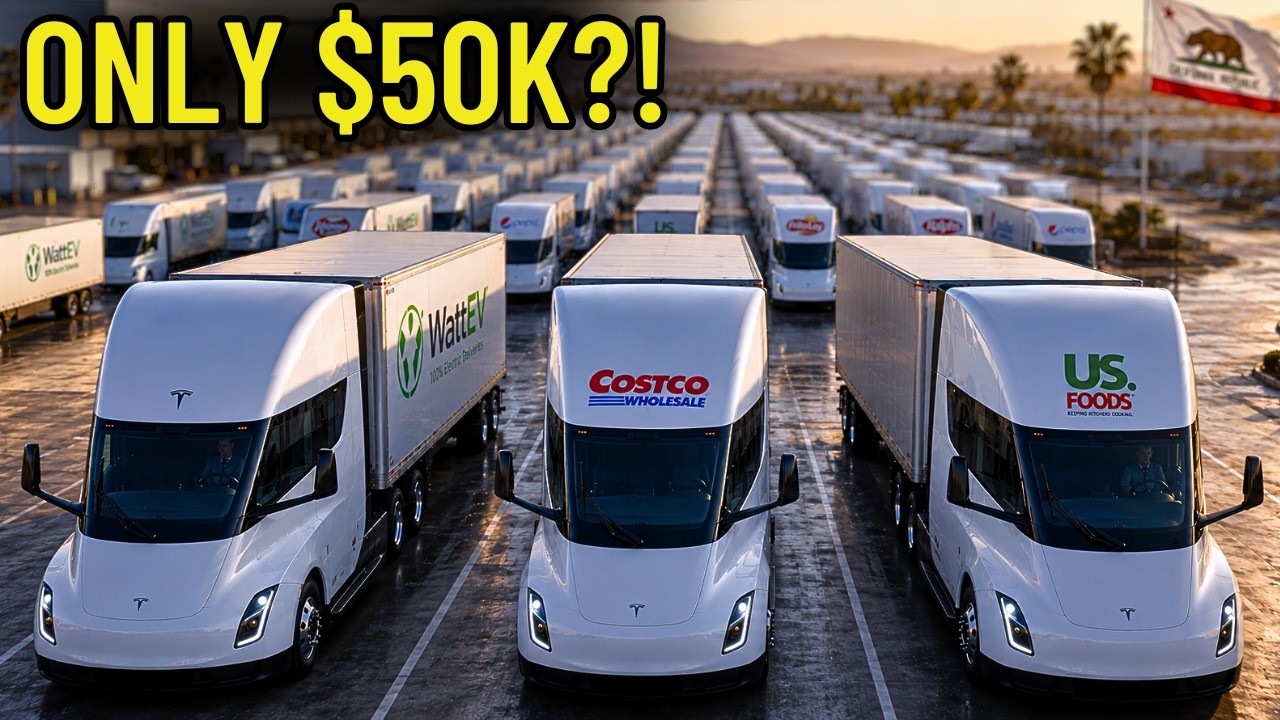 Tesla Semi Shocker: California's $50K Fleet Price Finally Confirmed